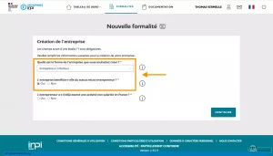 comment créer une auto entreprise sur inpi